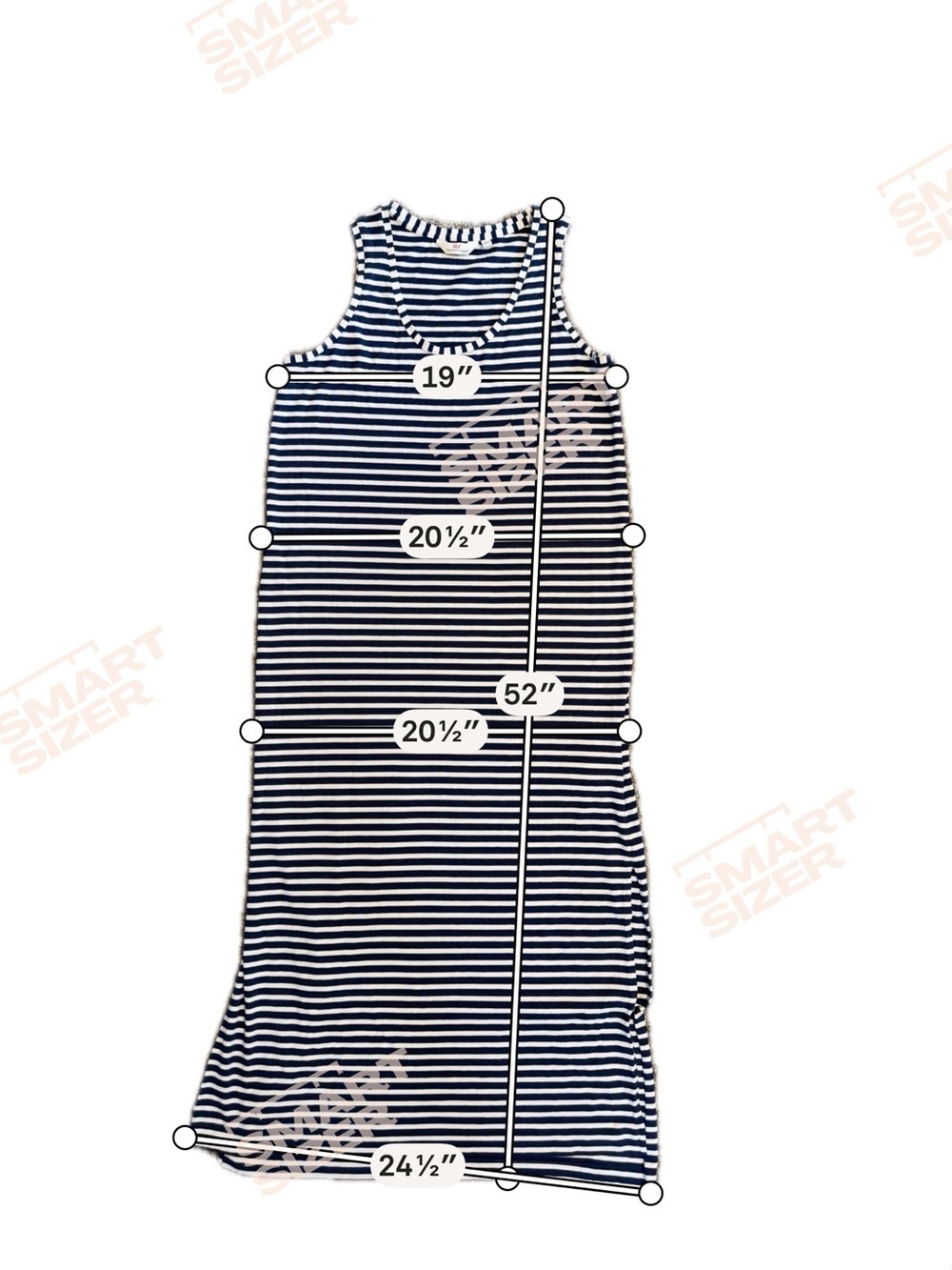 Vineyard Vines Navy and White Striped Maxi Dress - Picture 5 of 7